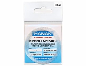 Hanak Tapered Knotless Leader Clear 9m
