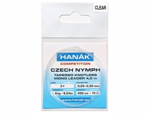 Hanak Tapered Knotless Leader Clear 4,5m